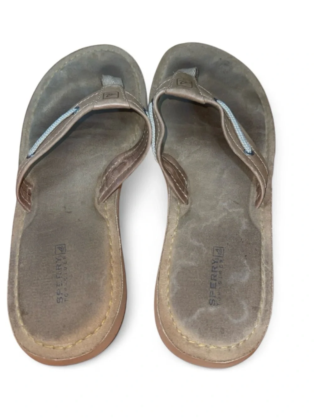 Sperry leather thong